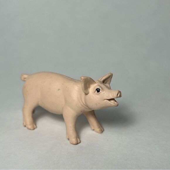 6 Safari Ltd farm animals Mini Figures goat lamb pig calf chicken - Picture 2 of 8